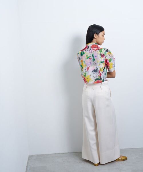 LANVIN en Bleu(ランバンオンブルー)の「fleur de fleurプリントカットソー(Tシャツ/カットソー・レディース・ピンク・38)」の4枚目の写真