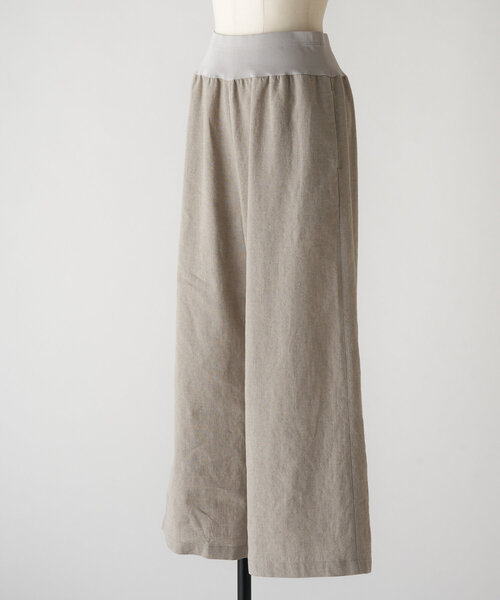 BEARDSLEY(ビアズリー)の「ウエストリブリネンパンツ(その他パンツ・レディース・ベージュ/ブラック/グレー・1/2/0)」の17枚目の写真