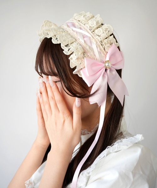 セール】【 Port / ポート 】 ロリータ フリル ヘッドドレス