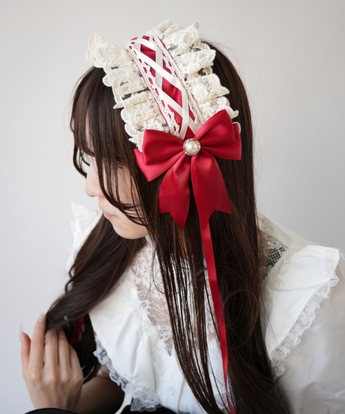 Port / ポート 】 ロリータ フリル ヘッドドレス #_（その他ヘア