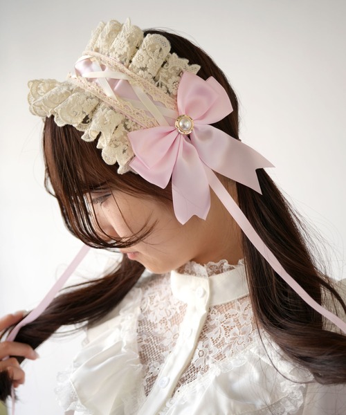 ヘッドドレス　ヘアアクセ　ロリータ　リボン　レース Amazon.co.jp: レースヘッドドレス 髪飾り ロリィタ ヘアアクセサリー