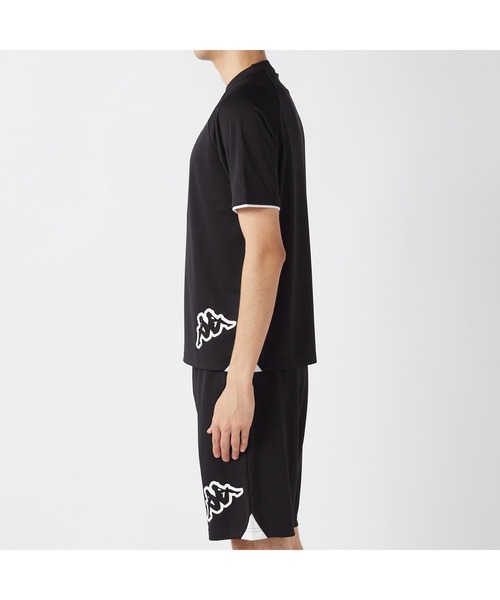 Kappa（カッパ）の「Kappa カッパ 半袖 Tシャツ ショートパンツ 上下セット クルーネック スポーティー スポーツウェア セットアップ（Tシャツ/カットソー・メンズ・ネイビー/ブラック/ダークカーキ・LL/L/M）」の9枚目の写真