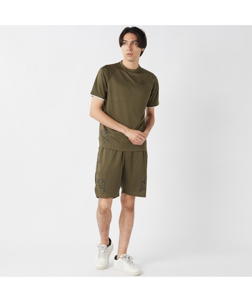 Kappa（カッパ）の「Kappa カッパ 半袖 Tシャツ ショートパンツ 上下セット クルーネック スポーティー スポーツウェア セットアップ（Tシャツ/カットソー・メンズ・ネイビー/ブラック/ダークカーキ・LL/L/M）」の20枚目の写真