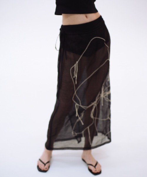 ART EMBROIDERY WRAP SKIRT/アートエンブロイダリーラップ