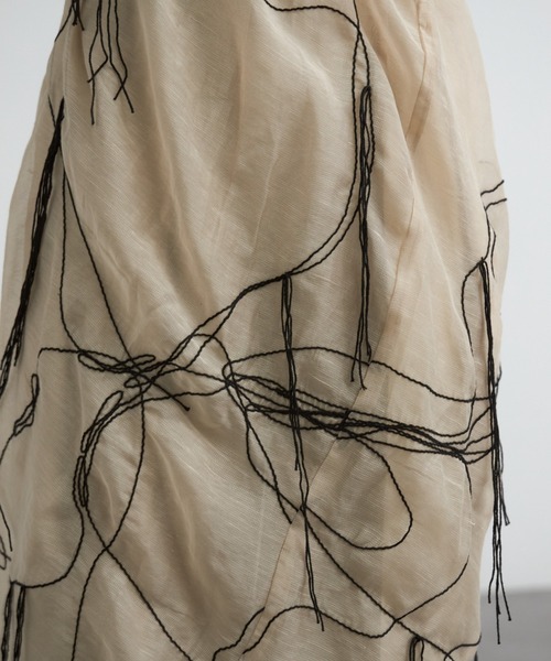 CREDONA（クレドナ）の「ART EMBROIDERY WRAP SKIRT/アートエン