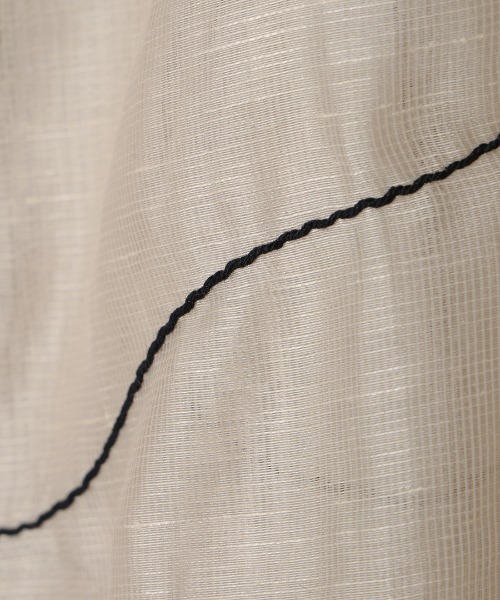 CREDONA（クレドナ）の「ART EMBROIDERY WRAP SKIRT/アートエンブロイダリーラップスカート（スカート・レディース・ベージュ/ブラック・FREE）」の4枚目の写真