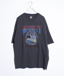 【Disney】【TOM&JERRY】ピグメント/ラグランスリーブ プリントTシャツ