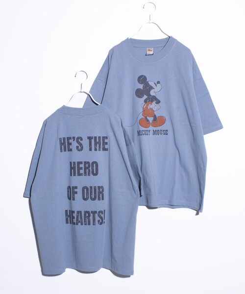 GLOSTER(グロスター)の「【Disney】【TOM&JERRY】ピグメント/ラグランスリーブ プリントTシャツ(Tシャツ/カットソー・メンズ・ホワイト系その他3/ブラック系その他2/ホワイト系その他2/ブラック系その他/マスタード/サックスブルー・L/M)」の2枚目の写真
