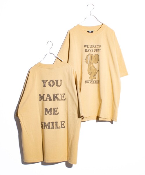 GLOSTER(グロスター)の「【Disney】【TOM&JERRY】ピグメント/ラグランスリーブ プリントTシャツ(Tシャツ/カットソー・メンズ・ホワイト系その他3/ブラック系その他2/ホワイト系その他2/ブラック系その他/マスタード/サックスブルー・L/M)」の6枚目の写真