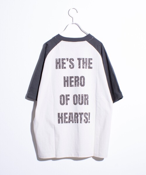 GLOSTER(グロスター)の「【Disney】【TOM&JERRY】ピグメント/ラグランスリーブ プリントTシャツ(Tシャツ/カットソー・メンズ・ホワイト系その他3/ブラック系その他2/ホワイト系その他2/ブラック系その他/マスタード/サックスブルー・L/M)」の9枚目の写真