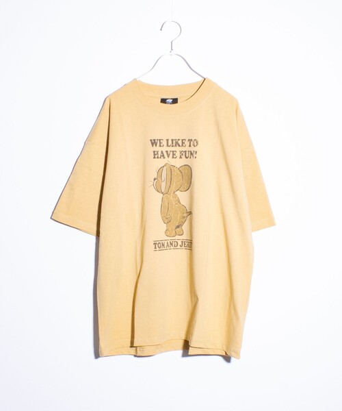 GLOSTER(グロスター)の「【Disney】【TOM&JERRY】ピグメント/ラグランスリーブ プリントTシャツ(Tシャツ/カットソー・メンズ・ホワイト系その他3/ブラック系その他2/ホワイト系その他2/ブラック系その他/マスタード/サックスブルー・L/M)」の17枚目の写真