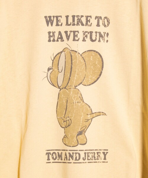GLOSTER(グロスター)の「【Disney】【TOM&JERRY】ピグメント/ラグランスリーブ プリントTシャツ(Tシャツ/カットソー・メンズ・ホワイト系その他3/ブラック系その他2/ホワイト系その他2/ブラック系その他/マスタード/サックスブルー・L/M)」の18枚目の写真