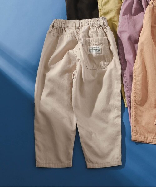 BREEZE(ブリーズ)の「製品染タックパンツ(その他パンツ・キッズ・オレンジ/パープル/チャコール/キナリ/ライム・80/90/100/110/120/130/140/150)」の2枚目の写真