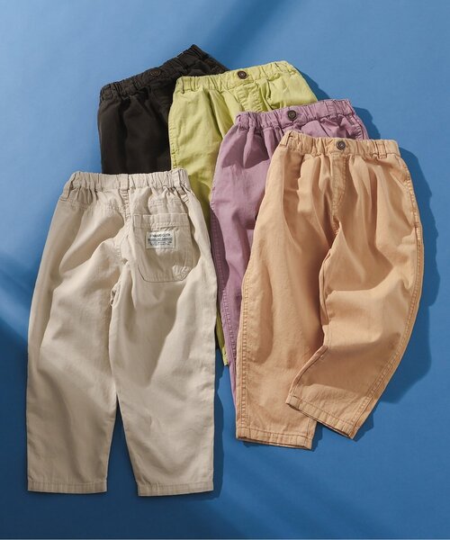 BREEZE(ブリーズ)の「製品染タックパンツ(その他パンツ・キッズ・オレンジ/パープル/チャコール/キナリ/ライム・80/90/100/110/120/130/140/150)」の6枚目の写真