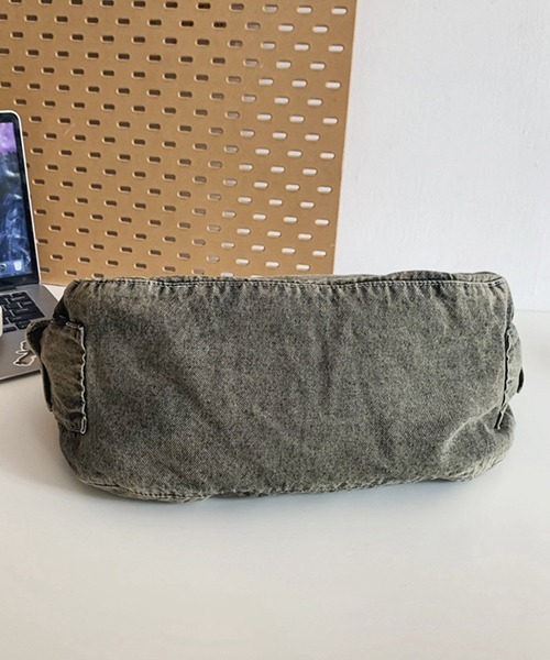Ressaca（レサーカ）の「ウォッシュ加工サイドポケットショルダーバッグ（ショルダーバッグ・レディース・パープル/ベージュ/ブラック/グリーン・FREE）」の10枚目の写真