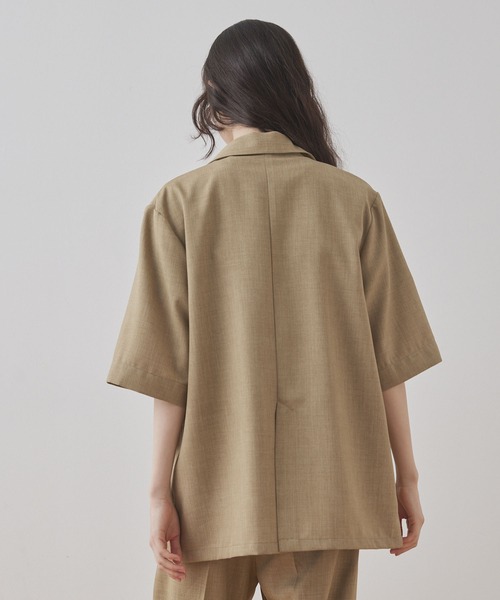 【glamb】グラム ダブル テーラードジャケット セットアップ 半袖 M glamb セットアップ Half Sleeves Double JKT / ハーフスリーブ