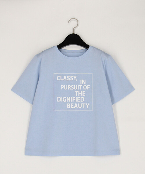 COMME CA（コムサ）の「スーピマコットンロイヤルクール プルオーバー（Tシャツ/カットソー・レディース・ホワイト/ブラック/サックスブルー/ネイビー・11号/9号）」の4枚目の写真