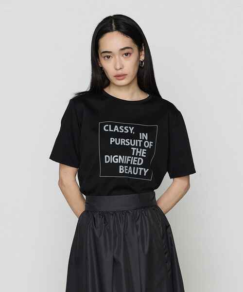 COMME CA（コムサ）の「スーピマコットンロイヤルクール プルオーバー（Tシャツ/カットソー・レディース・ホワイト/ブラック/サックスブルー/ネイビー・11号/9号）」の2枚目の写真