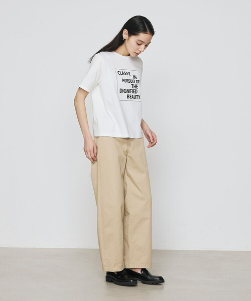 COMME CA（コムサ）の「スーピマコットンロイヤルクール プルオーバー（Tシャツ/カットソー・レディース・ホワイト/ブラック/サックスブルー/ネイビー・11号/9号）」の6枚目の写真