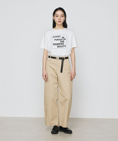 COMME CA（コムサ）の「スーピマコットンロイヤルクール プルオーバー（Tシャツ/カットソー・レディース・ホワイト/ブラック/サックスブルー/ネイビー・11号/9号）」の7枚目の写真