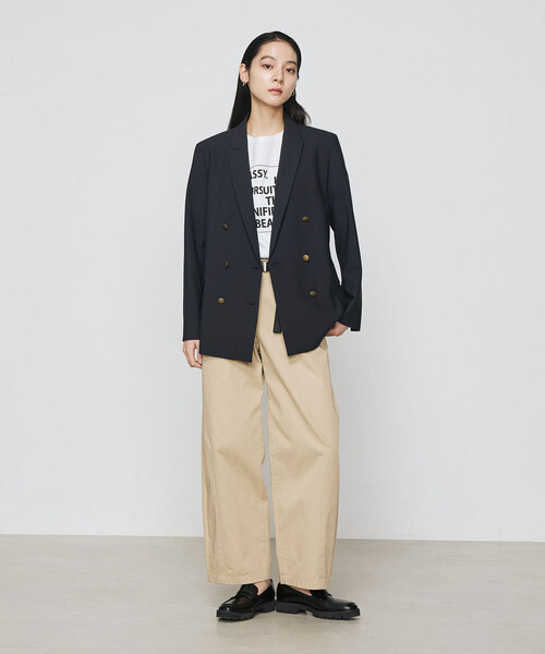 COMME CA（コムサ）の「スーピマコットンロイヤルクール プルオーバー（Tシャツ/カットソー・レディース・ホワイト/ブラック/サックスブルー/ネイビー・11号/9号）」の10枚目の写真