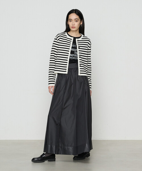 COMME CA（コムサ）の「スーピマコットンロイヤルクール プルオーバー（Tシャツ/カットソー・レディース・ホワイト/ブラック/サックスブルー/ネイビー・11号/9号）」の13枚目の写真