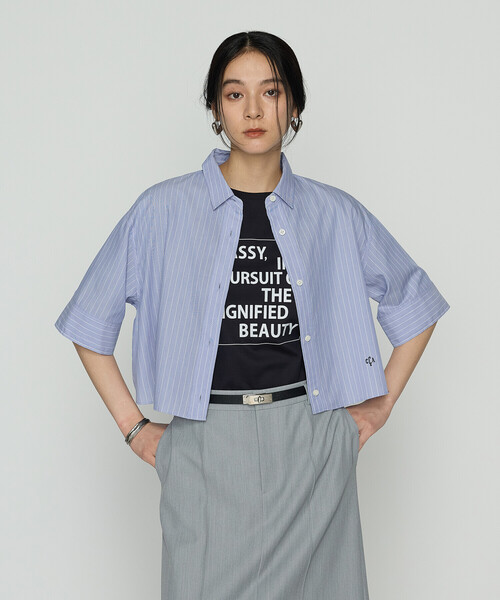 COMME CA（コムサ）の「スーピマコットンロイヤルクール プルオーバー（Tシャツ/カットソー・レディース・ホワイト/ブラック/サックスブルー/ネイビー・11号/9号）」の19枚目の写真