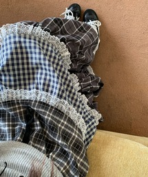 meJane | チェック柄 ティアードロングスカート(スカート)