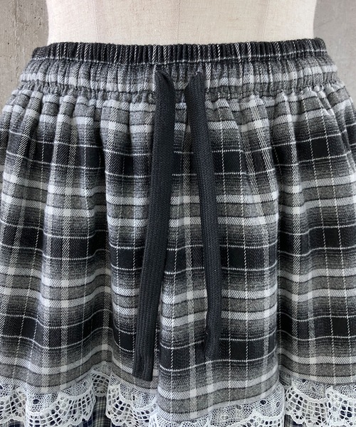 meJane（ミージェーン）の「チェック柄 ティアードロングスカート（スカート・レディース・チェック・S/M/L）」の16枚目の写真