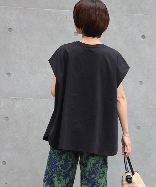 オーガニックコットン汗ジミタックプルオーバー（Tシャツ