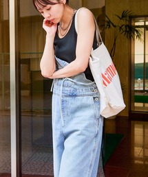 GORGE | 《リブ素材×ラウンドネック》レディース タンクトップ カットソー ノースリーブ インナー 春夏秋(タンクトップ)