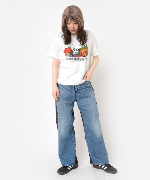 RNA(アールエヌエー)の「R4341 プリーツコンビワイドストレート(デニムパンツ・レディース・ライトインディゴブルー/インディゴブルー・MEDIUM)」の16枚目の写真
