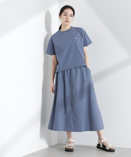 THOUSAND MILE(サウザンドマイル)の「THOUSAND MILE/ショートスリーブTシャツ スカートセット(ワンピース・レディース・ブルー/ブラック/チャコール・FREE)」の4枚目の写真