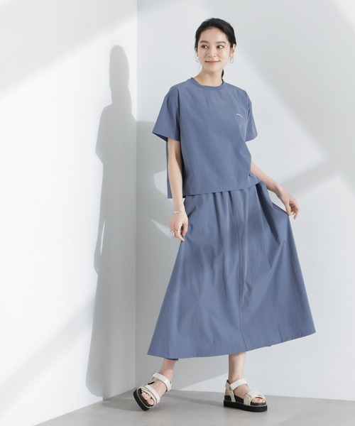 THOUSAND MILE(サウザンドマイル)の「THOUSAND MILE/ショートスリーブTシャツ スカートセット(ワンピース・レディース・ブルー/ブラック/チャコール・FREE)」の5枚目の写真