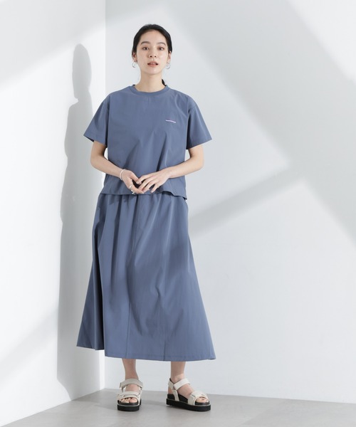 THOUSAND MILE(サウザンドマイル)の「THOUSAND MILE/ショートスリーブTシャツ スカートセット(ワンピース・レディース・ブルー/ブラック/チャコール・FREE)」の6枚目の写真