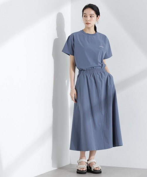THOUSAND MILE(サウザンドマイル)の「THOUSAND MILE/ショートスリーブTシャツ スカートセット(ワンピース・レディース・ブルー/ブラック/チャコール・FREE)」の10枚目の写真