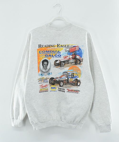HANES(ヘインズ)の「【ヴィンテージ古着】90’s Haens “READING Racing Reunion & Car Show” レーシング スウェット(スウェット・メンズ・ホワイト・LARGE)」の3枚目の写真
