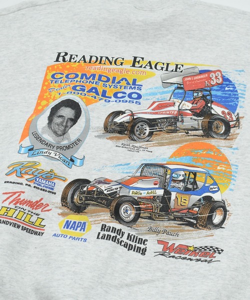 HANES(ヘインズ)の「【ヴィンテージ古着】90’s Haens “READING Racing Reunion & Car Show” レーシング スウェット(スウェット・メンズ・ホワイト・LARGE)」の2枚目の写真