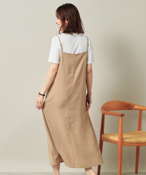 ITS'DEMO（イッツデモ）の「【手洗い可／無地・花柄】ジョーゼットキャミワンピ（ワンピース・レディース・ブラック/ベージュ/ダークグレー/ベージュ系その他4/ネイビー系・00）」の17枚目の写真