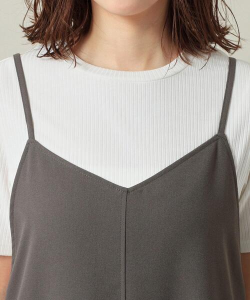 ITS'DEMO（イッツデモ）の「【手洗い可／無地・花柄】ジョーゼットキャミワンピ（ワンピース・レディース・ブラック/ベージュ/ダークグレー/ベージュ系その他4/ネイビー系・00）」の10枚目の写真