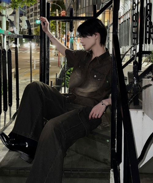 Classical Origin(クラシカルオリジン)の「ヴィンテージウォッシュカーゴポケットデニム/Vintage-Wash Cargo Pocket Denim(デニムパンツ・メンズ・ブラック/ブルー・SMALL/MEDIUM/LARGE)」の7枚目の写真