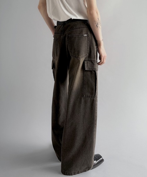 Classical Origin(クラシカルオリジン)の「ヴィンテージウォッシュカーゴポケットデニム/Vintage-Wash Cargo Pocket Denim(デニムパンツ・メンズ・ブラック/ブルー・SMALL/MEDIUM/LARGE)」の4枚目の写真