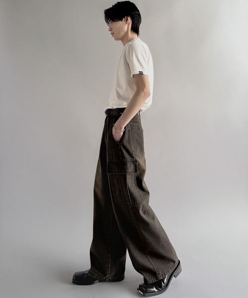 Classical Origin(クラシカルオリジン)の「ヴィンテージウォッシュカーゴポケットデニム/Vintage-Wash Cargo Pocket Denim(デニムパンツ・メンズ・ブラック/ブルー・SMALL/MEDIUM/LARGE)」の6枚目の写真