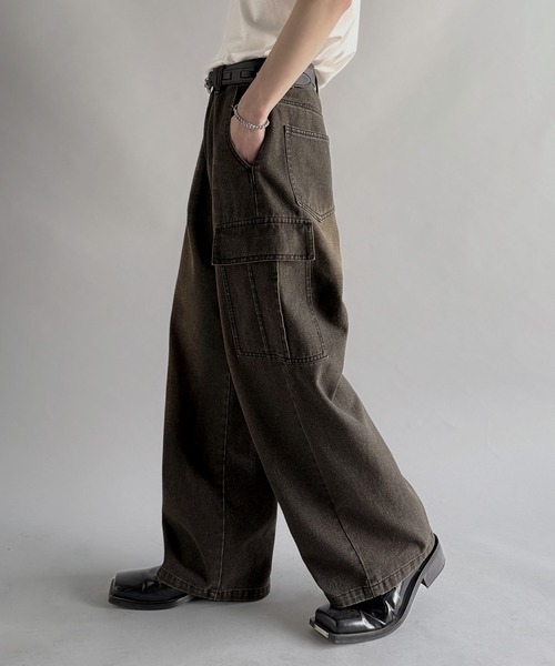 Classical Origin(クラシカルオリジン)の「ヴィンテージウォッシュカーゴポケットデニム/Vintage-Wash Cargo Pocket Denim(デニムパンツ・メンズ・ブラック/ブルー・SMALL/MEDIUM/LARGE)」の22枚目の写真