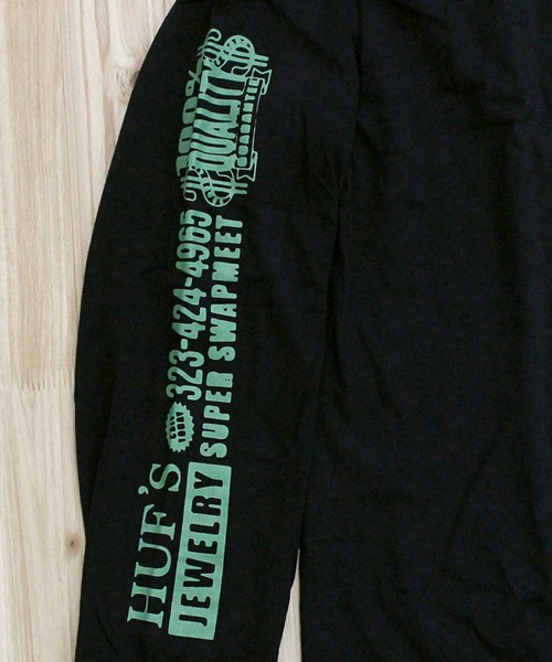 HUF(ハフ)の「ジュエリーロングスリーブバックプリントTシャツ JEWELRY L/S TEE(Tシャツ/カットソー・メンズ・ホワイト/ブラック・M/L/XL)」の8枚目の写真