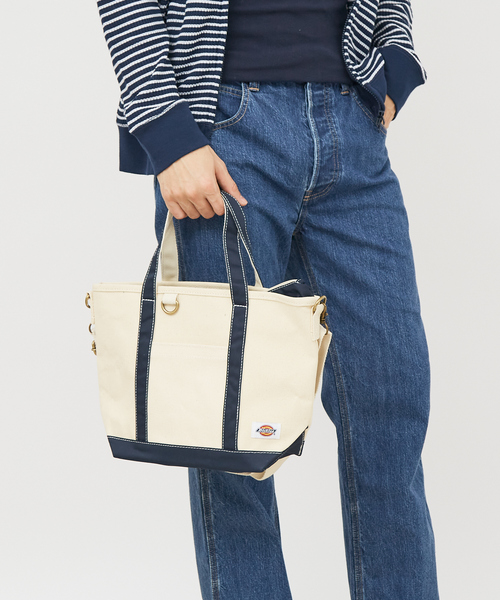 Dickies(ディッキーズ)の「【DICKIES/ディッキーズ】AUTHENTIC CANVAS TOTE S 80311400/トートバッグ/ユニセックス/キャンバス【WEB限定】(トートバッグ・メンズ・ブラック/ネイビー/ベージュ・フリー)」の1枚目の写真