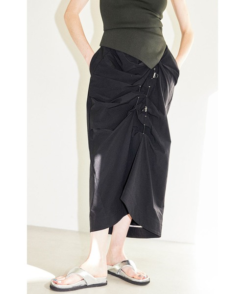 セール】IRREGULAR TUCK COCOON SK（スカート）｜OMMO（オーエム