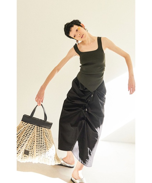 セール】IRREGULAR TUCK COCOON SK（スカート）｜OMMO（オーエム