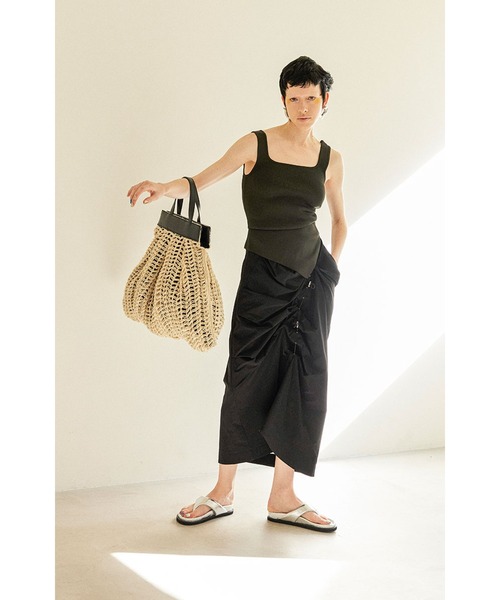 セール】IRREGULAR TUCK COCOON SK（スカート）｜OMMO（オーエム