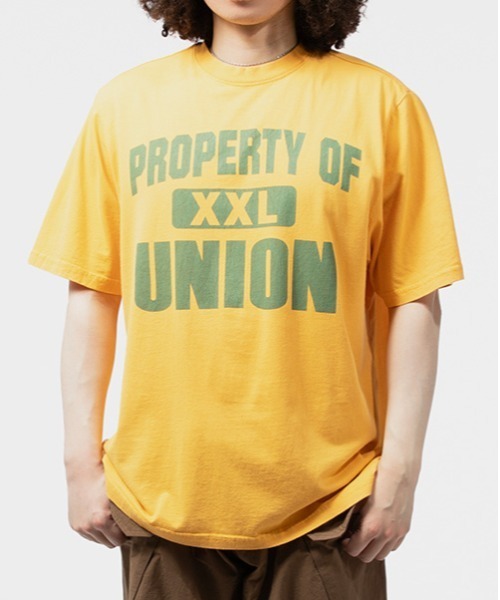 UNION(UNION TOKYO)(ユニオン)の「UNION TOKYO PROPERTY OF TEE ユニオントーキョー Tシャツ(Tシャツ/カットソー・メンズ・ネイビー/イエロー系その他・MEDIUM/SMALL/X-LARGE/LARGE/XX-LARGE)」の16枚目の写真